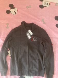 Mark & Spencer Men's Grey Zip-Up Jacket
