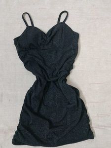 Sparkly Black Mini Dress