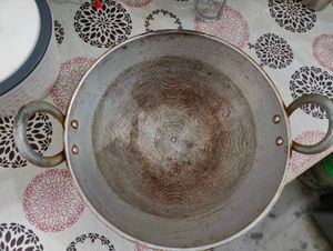Non stick frying pan and set of 2 Kadai Combo
