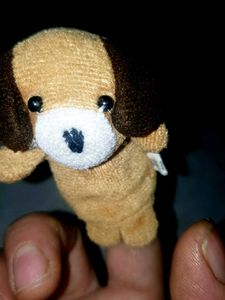 Adorable Plush Dog Finger Puppet