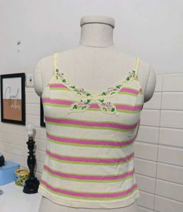 Cute Striped Cami Top
