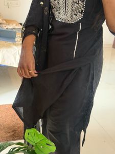 Elegant Black Kurta Set with Dupatta