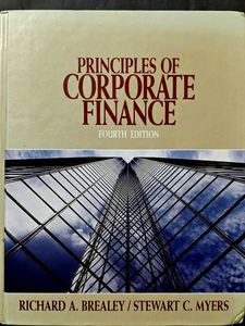 Corporate Finance Principles Brealey, Richard A ;