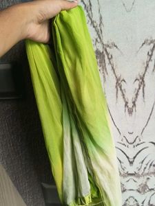 Vibrant Lime Green Ombre Dupatta