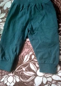 Green &amp; White Striped Joggers