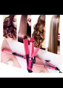 3-in-1 Hair Curler & Straightener Set