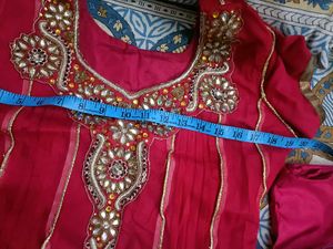 Heavy Work Party Wear Anarkali Suit With Pajami