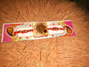 Resin Rakhi with Pearl Beads