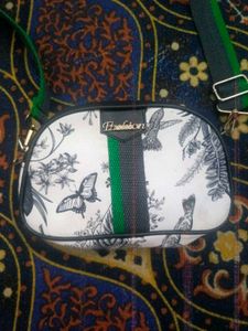 Chic Botanical Print Crossbody Bag