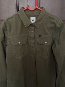 Vans Olive Shirt Dress