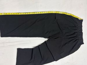 Black Cargo Pants with Layered Design