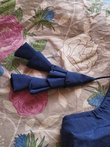 Navy-Blue Sleeveless Blouse