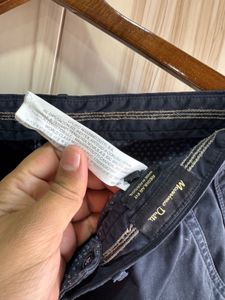 Massimo Dutti Navy Blue Regular Fit Jeans