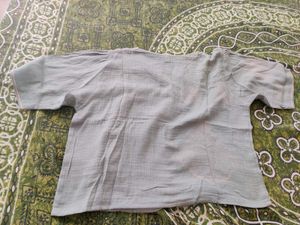 Light Blue Button-Up Blouse