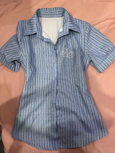 Savana Striped Button-Up Shirt