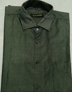 Classic Dark Green Men's Shirt