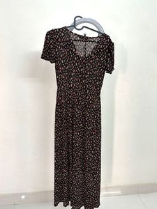 Chic Floral Print Maxi Dress