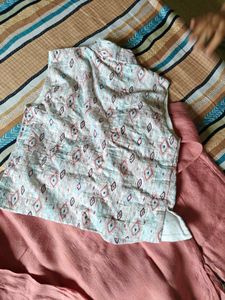 Cotton Kurta Set with Vasket