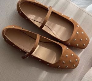 Brown Mary Jane Flats