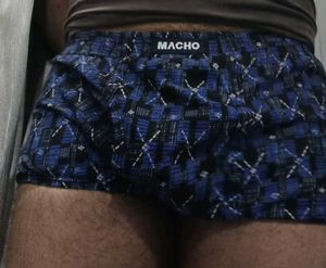 MACHO Men's Blue Printed Boxers xxl