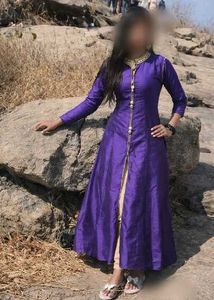 Elegant Purple Ethnic Gown