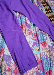 Beautiful Floral Kurta with Dupatta Set