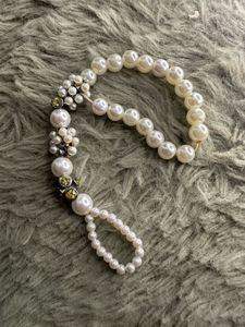 Elegant Pearl &amp; Crystal Hand Bracelet