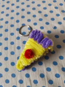 Cute Cake Slice Keychain