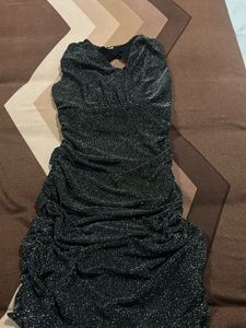 Sparkly Ruched Bodycon Dress