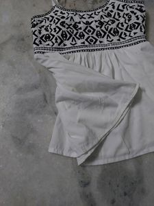 White Indo Western Top
