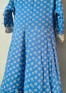 Blue Printed Kurta
