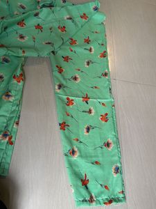Green Floral Kurta
