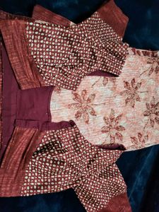 Beautiful Floral Saree with Blouse