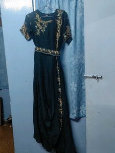 Embroidered Dark Green Lehenga Choli