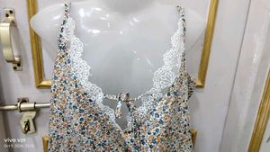 Floral Lace Trim Cami Top