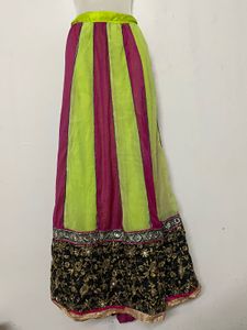 festivals Vibrant Striped Ethnic Skirt