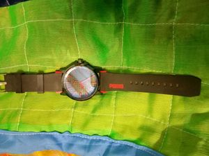Puma Black & Red Sports Watch