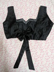 Chic Black Bow Blouse