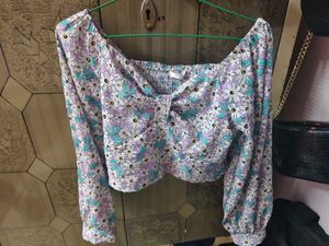 floral crop top