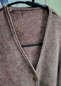 Dusty Rose Knit Cardigan 2XL