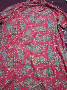 BIBA Pink Floral Kurta