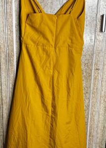 🐝(⚡️ON SALE)💛Mustard Yellow Mini Dress