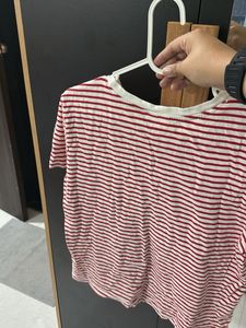 Classic Striped Red &amp; White T-Shirt