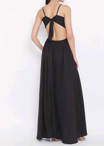 Berrylush Black Cut Out Maxi Dress