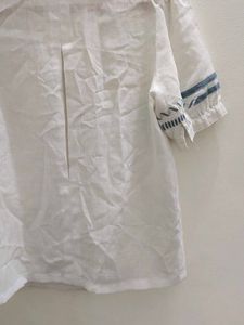 White Sailor Collar Blouse