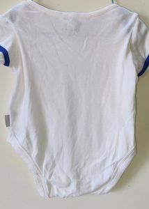 White-Blue Onesie For baby Boy