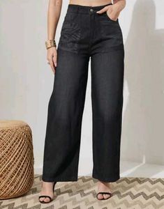 Shein Wide Leg Denim Pants