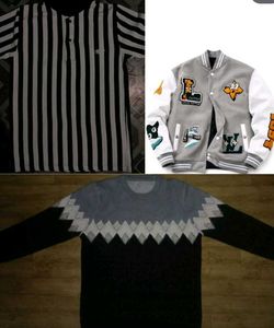 varsity jacket, men's sweatshirt, polo t shirt