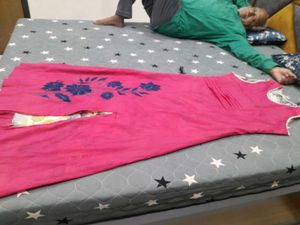 Pink Floral Kurta
