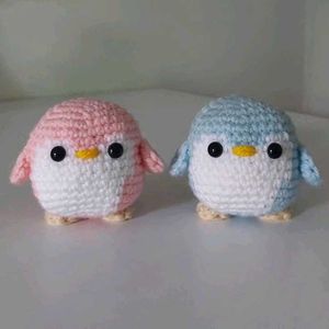Crochet Penguin Keychains